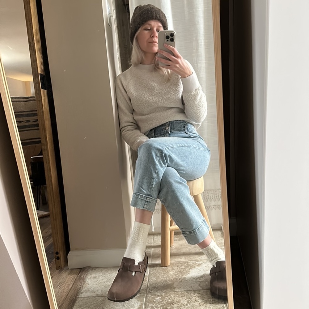 Everlane Renew Fleece Pullover Sweatshirt